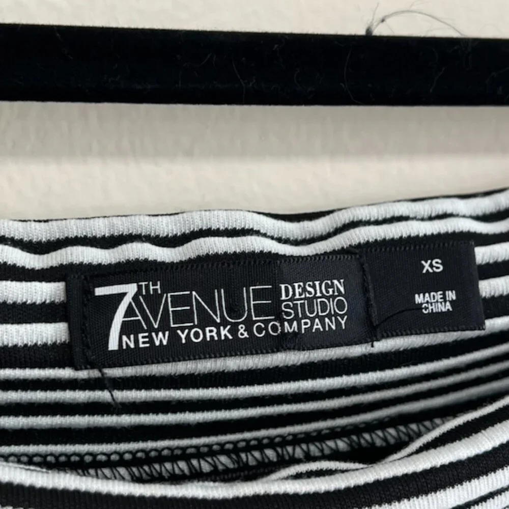 black and white striped top - Picture 3 of 4